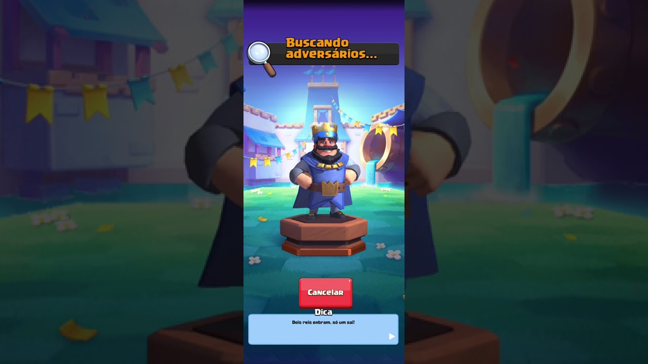 Jogando clash royale