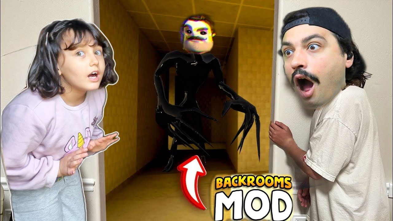 HELLO NEİGHBORIN KORKUNÇ BACKROOMS'UNA GİRDİK 😱 Hello Neighbor Mod