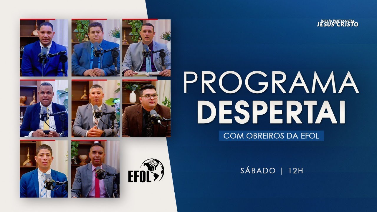 Programa Despertai | 24/01/2026 | Sábado | @IPJCOFICIAL | EFOL
