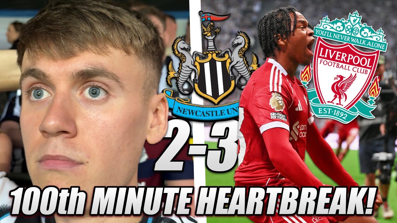*100th MINUTE HEARTBREAK!!* NEWCASTLE VS LIVERPOOL VLOG! 2-3 