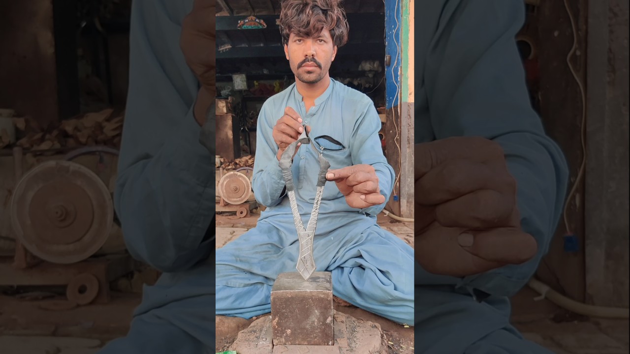 Making a Handmade Slingshot From Old Leaf Spring | #DIY Blacksmith Project