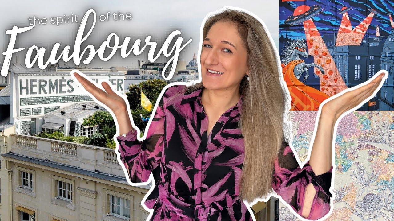 HERMÈS SILK SCARVES that feature the Faubourg Saint Honoré flagship - Dimitri Rybaltchenko and more