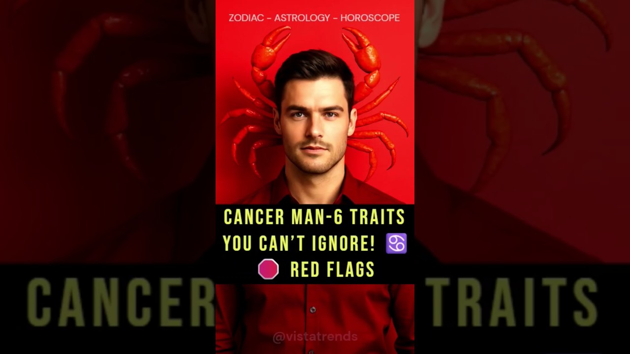 CANCER man TRAITS you CAN’T IGNORE! - Red Flags ♋🚨