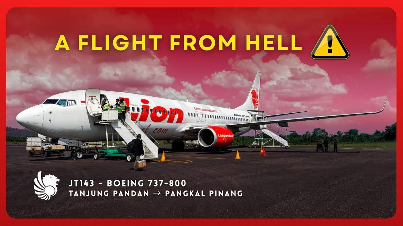 #053 🚨INSANELY Disgusting!🤮 Lion Air B737-800 from Belitung to Bangka: My WORST Flight?!