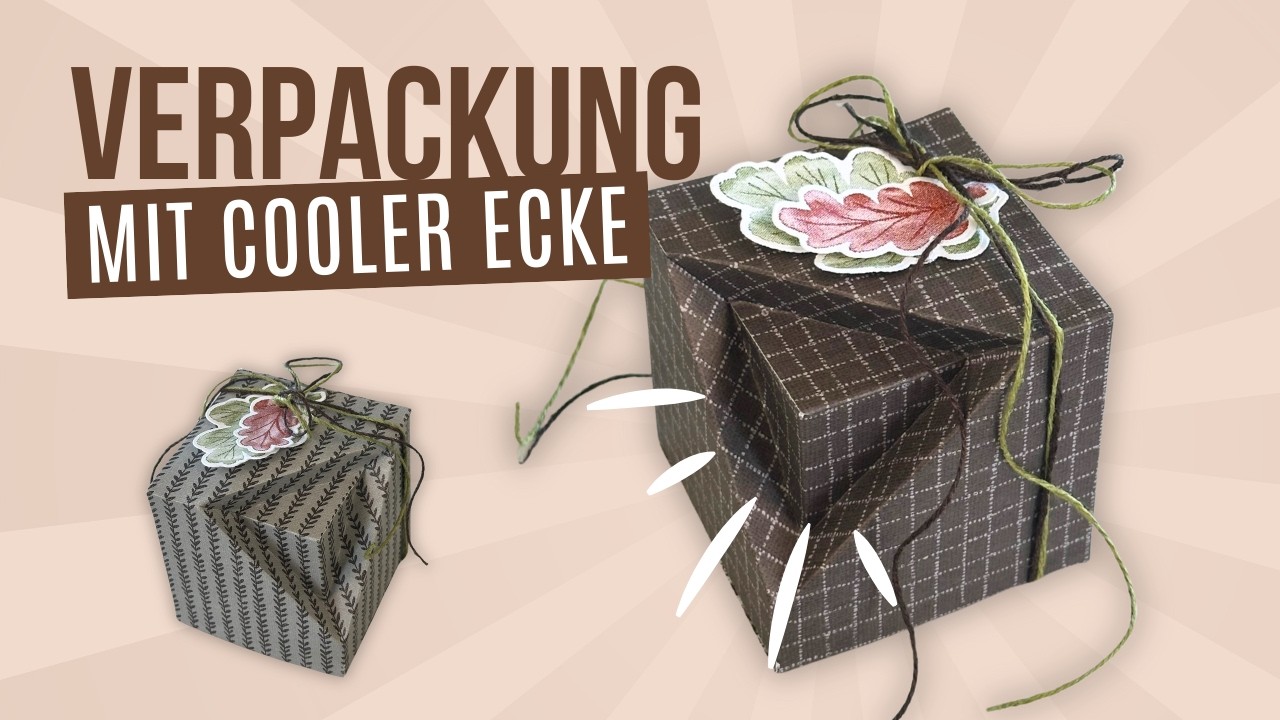 Die coolste Herbst-Verpackung 2025 🍂 Box mit besonderer Ecke | Fancy Fold Box