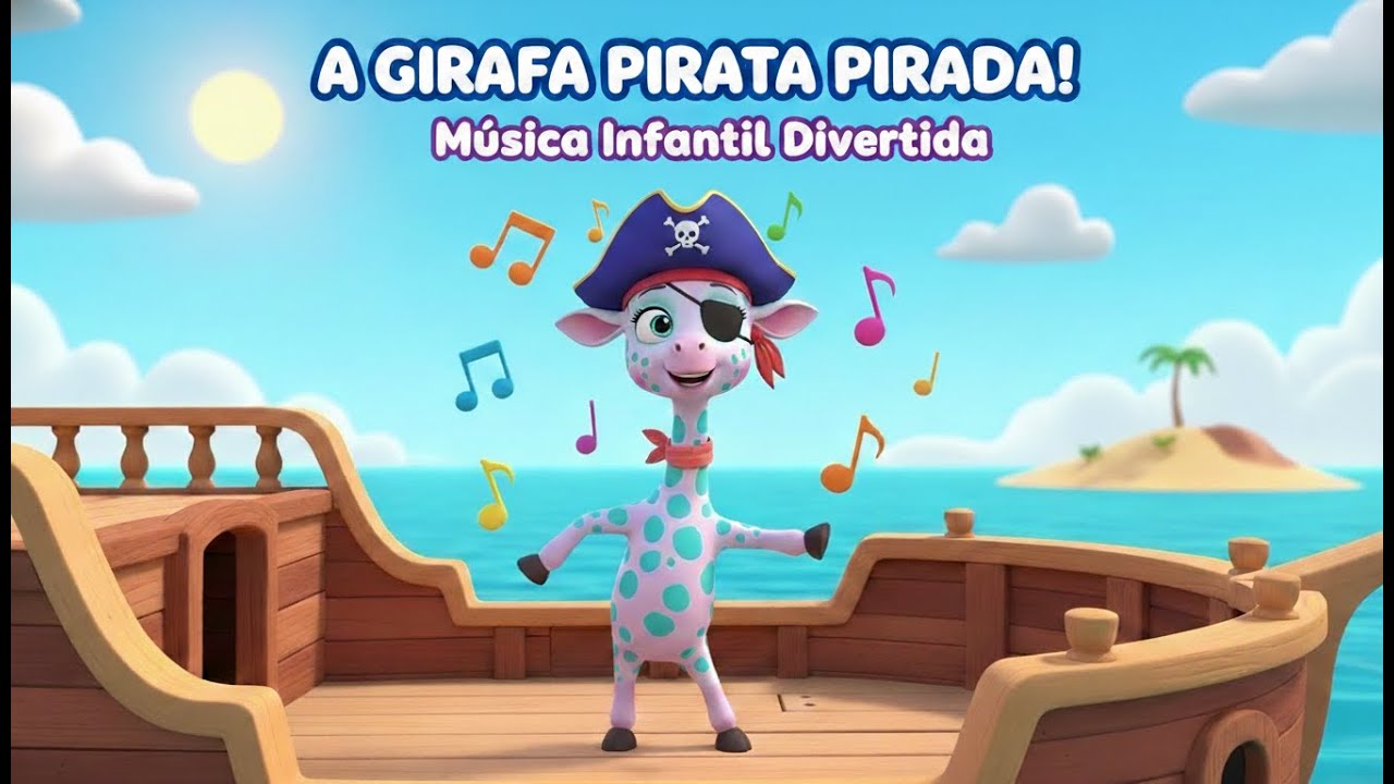 A Girafa Pirata Pirada | Música Infantil Divertida e Chiclete