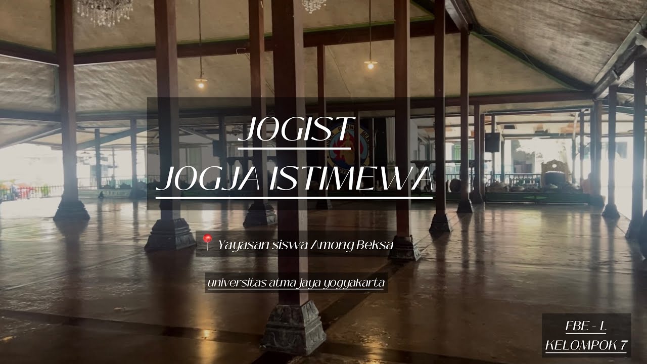 JOGJA ISTIMEWA UAJY FBE - L YAYASAN SISWA AMONG BEKSA