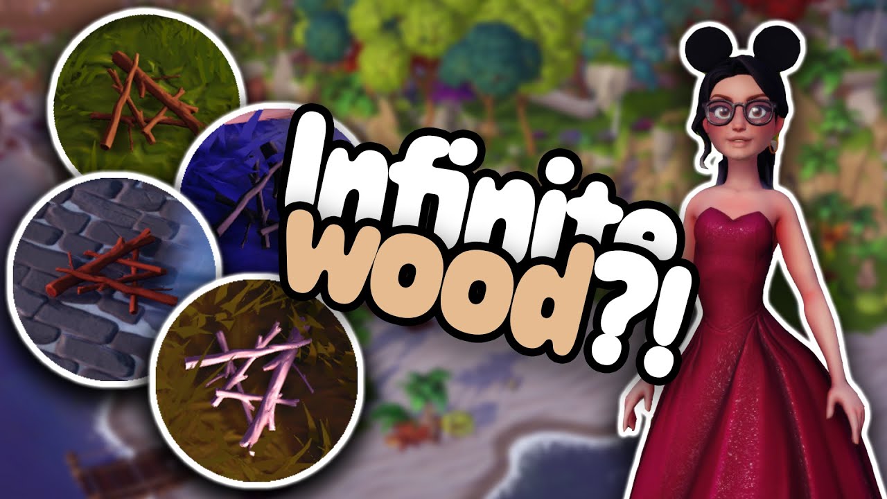 How to farm ANY TYPE OF WOOD in Disney Dreamlight Valley!