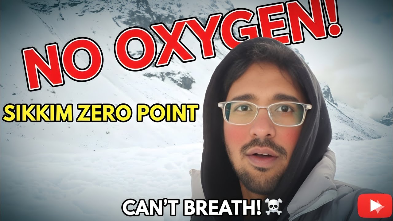 I reached the end of the mountain! 🏔️ Zero Point North Sikkim (Low Oxygen Challenge)