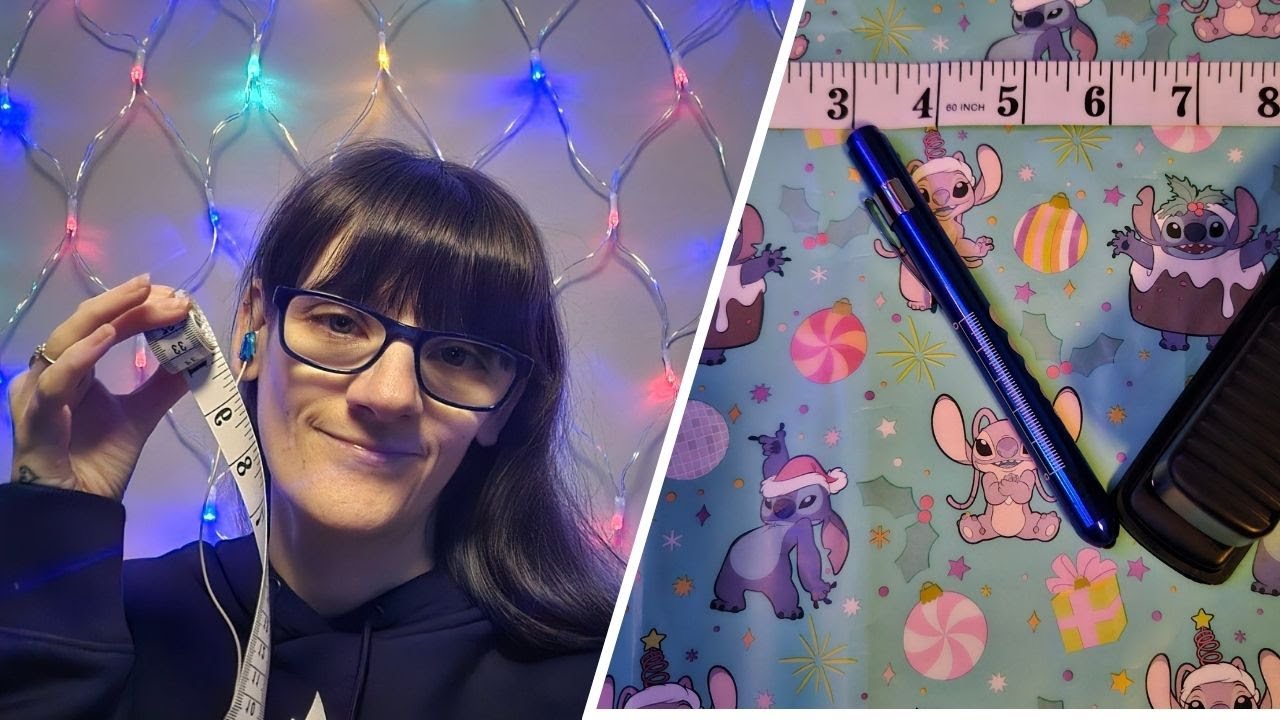 Measuring and photo shoot ASMR (with pen light and stapler)