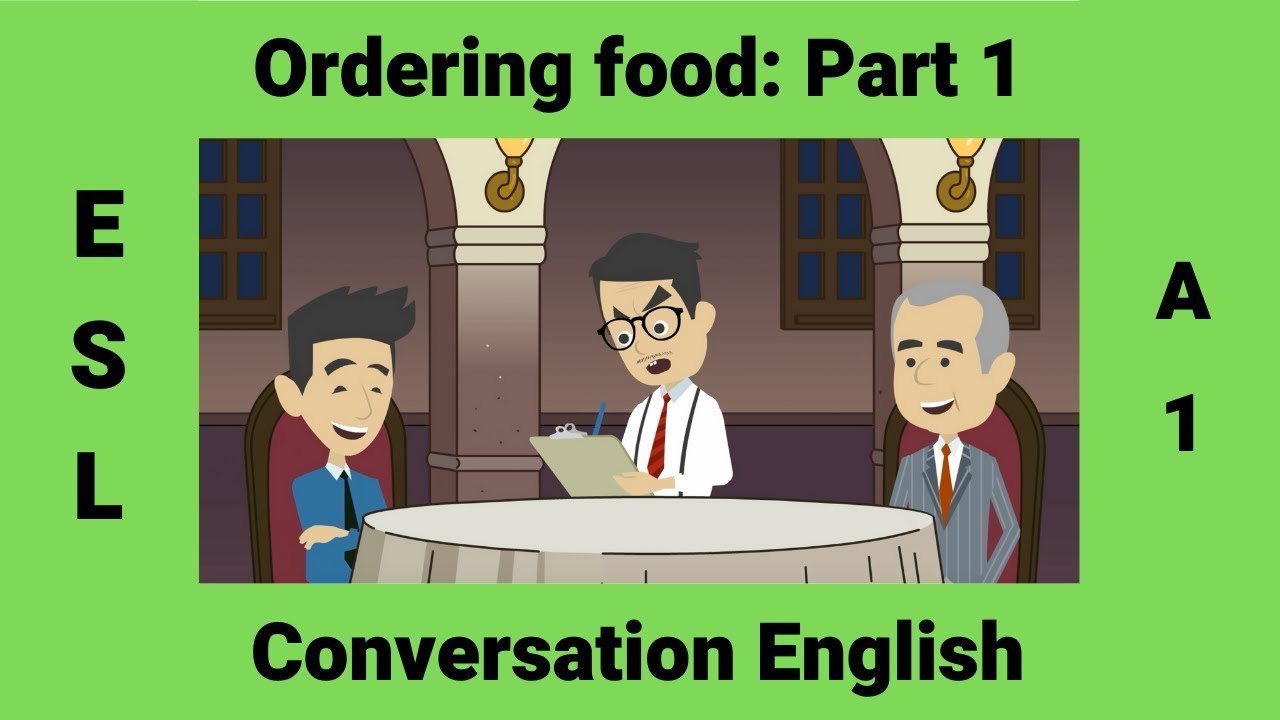 How to Order Food in a Restaurant Part 1 | Travel English | Modal Verbs
