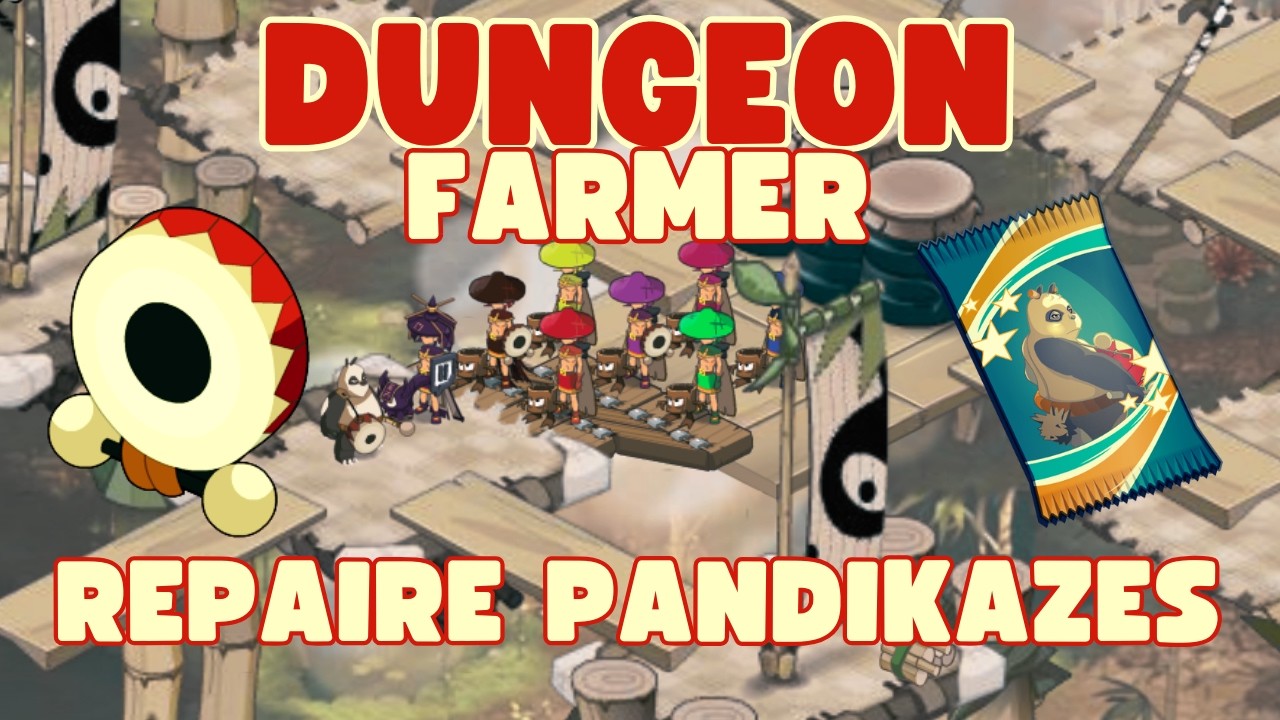 FARM DE 30M DE KAMAS PENDANT LE DONJON FARMER REPAIRE DES PANDIKAZES EN TEAM CRA EXO DOFUS RETRO
