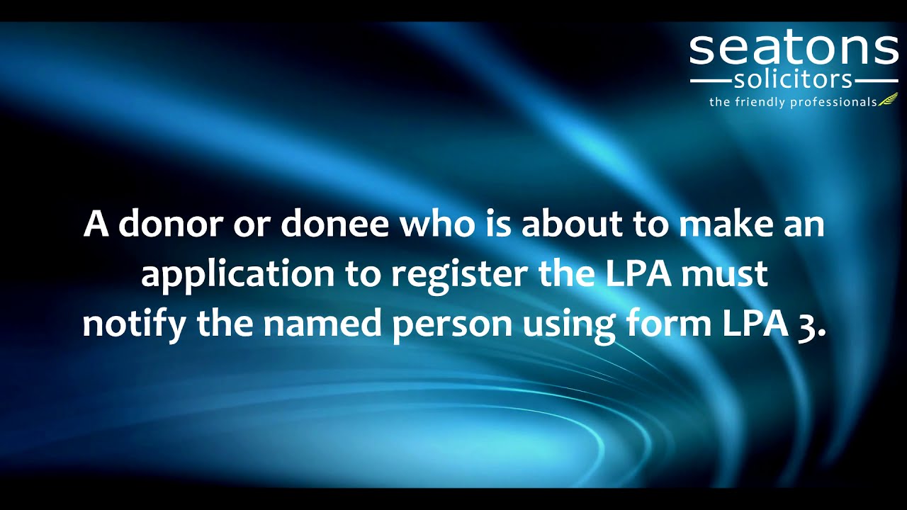 Named Persons & Witnesses - Powers Of Attorney Information - Seatons