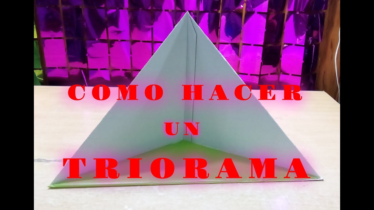 Triorama, Como hacer un triorama /29