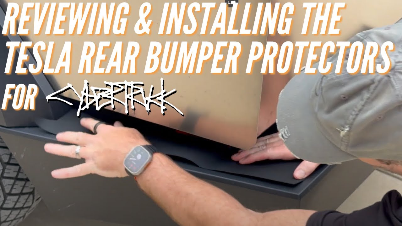 Reviewing/Installing the Cybertruck Rear Bumper Protectors by Tesla