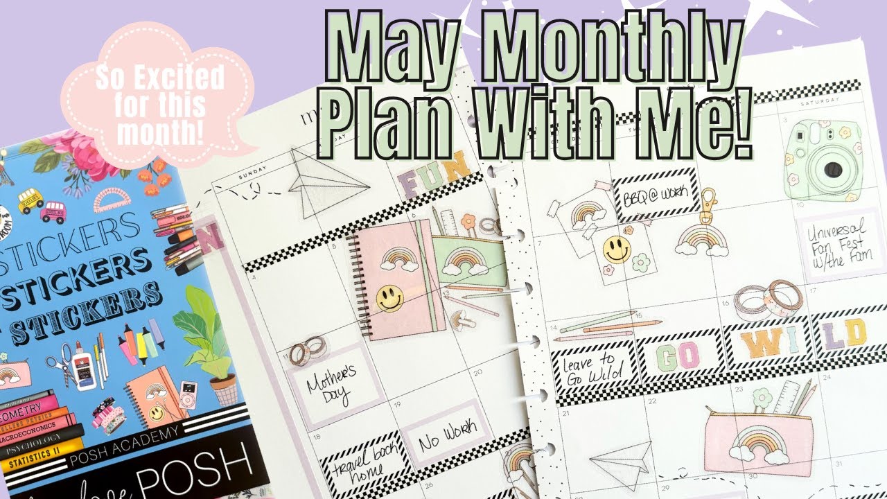 May 2025 Monthly Plan With Me | Go Wild Themed Spread | Classic Happy Planner