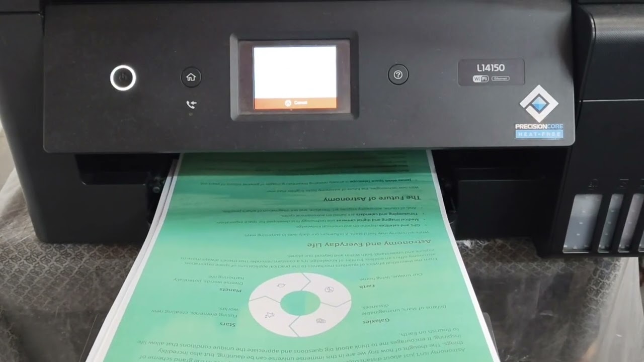 Epson L14150 Eco Tank Wifi Duplex Printer - Colour Printing speed on normal paper #ecotank #epson