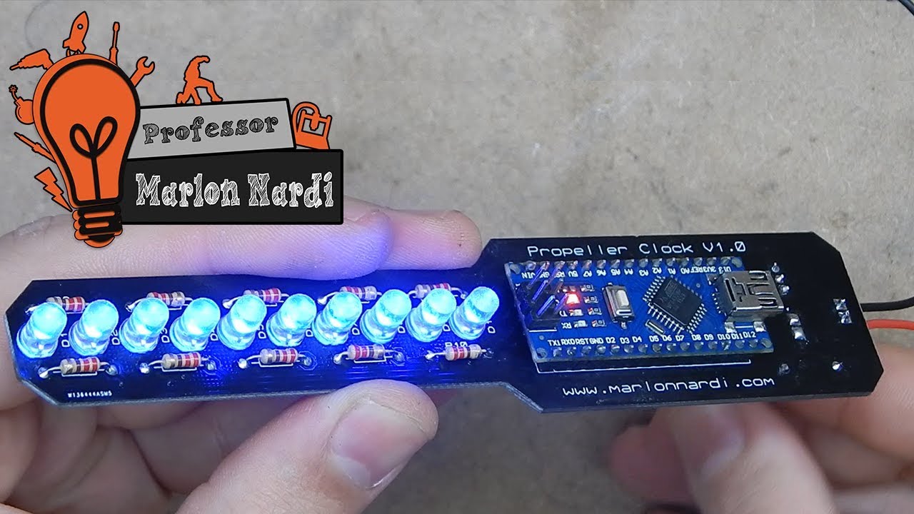 Desenvolvendo um Propeller Clock/Relógio Holográfico - PCBWay