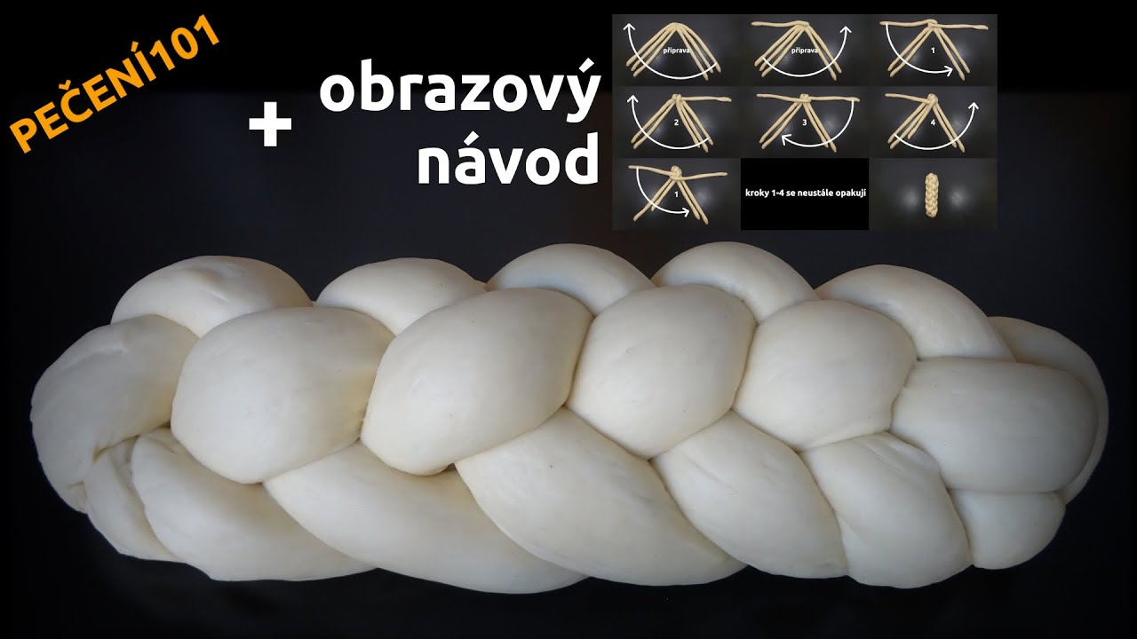 Jak uplést vánočku ze 6 pramenů + obrazový návod