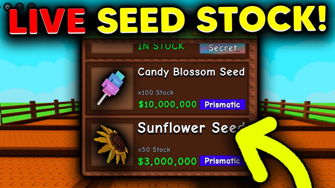 (LIVE) GROW A GARDEN SEED STOCKS! | Grow a Garden