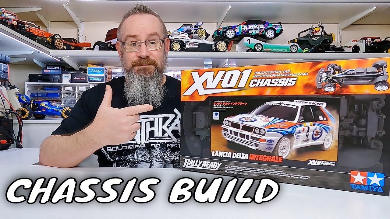 Сборка шасси Tamiya XV-01 Lancia Delta Intergale