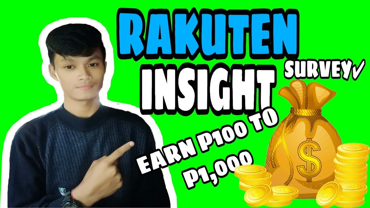 Rakuten Insight Survey Earn P100 to P1,000 | 100% FREE