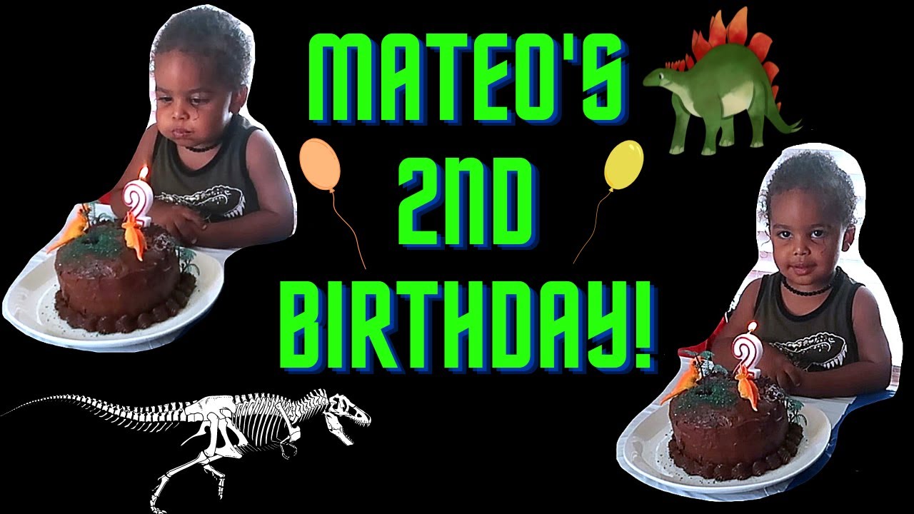 MATEO'S 2ND BIRTHDAY!! | DINOSAUR BIRTHDAY PARTY | M&M 4REAL