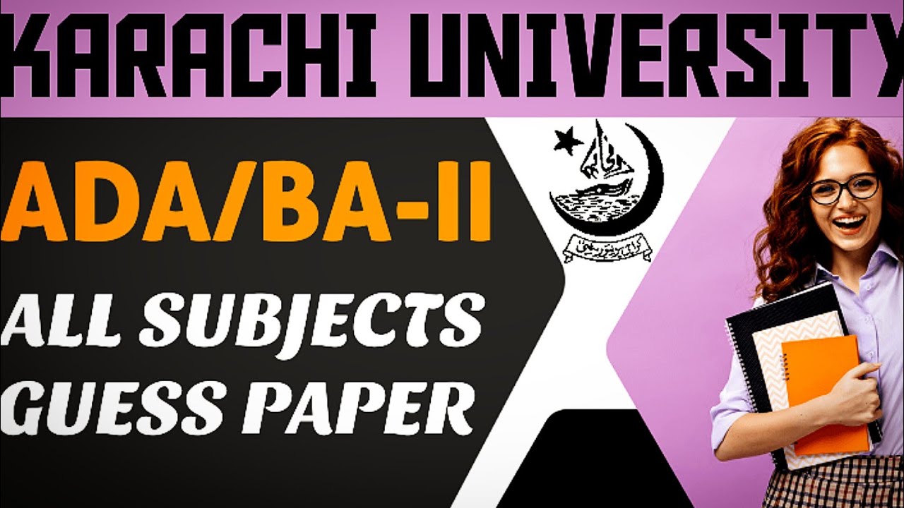 ADA BA part 2 guess paper 2025 | Karachi university guess paper #mrafridi #successwithmraridi