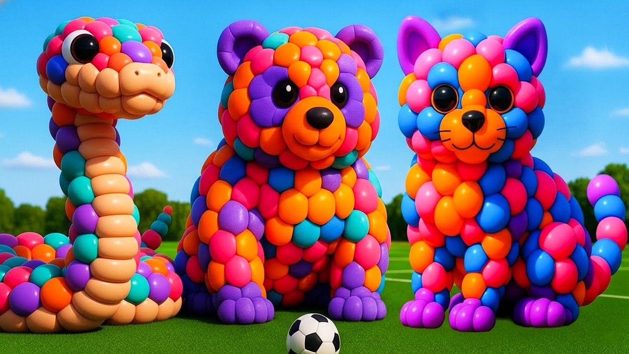 POP! 💥 Colorful Balloon Tiger Explodes! The Mascot Vibrato Assistant