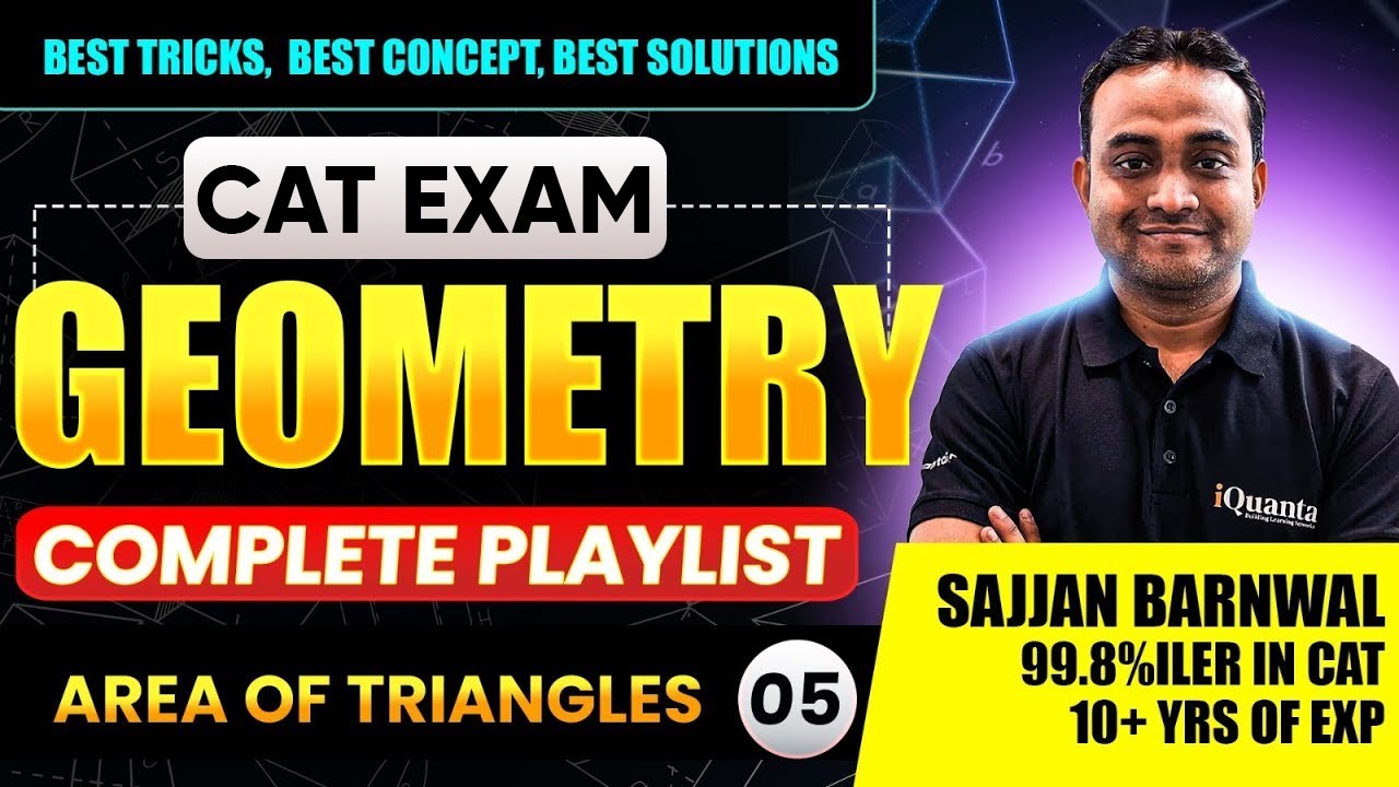Area of Triangles | Geometry Concepts  Explained | CAT Quantitative Aptitude | iQuanta