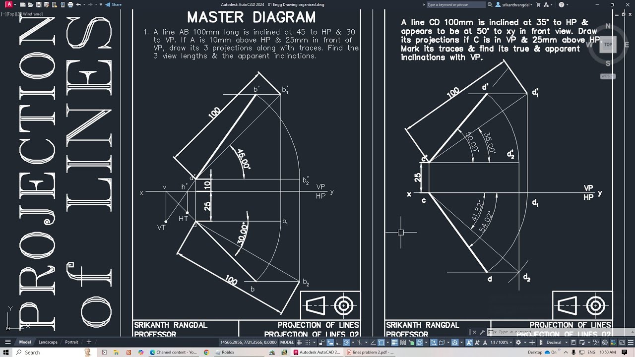 03 📐 Учебное пособие по AutoCAD: Проекции и наклоны линий — это просто! 🎯