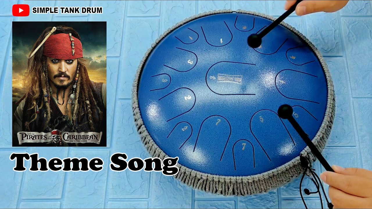 Pirates Of The Caribbean Theme Song - Simple Tank Drum Cover with Tabs (E-book Vol.1)