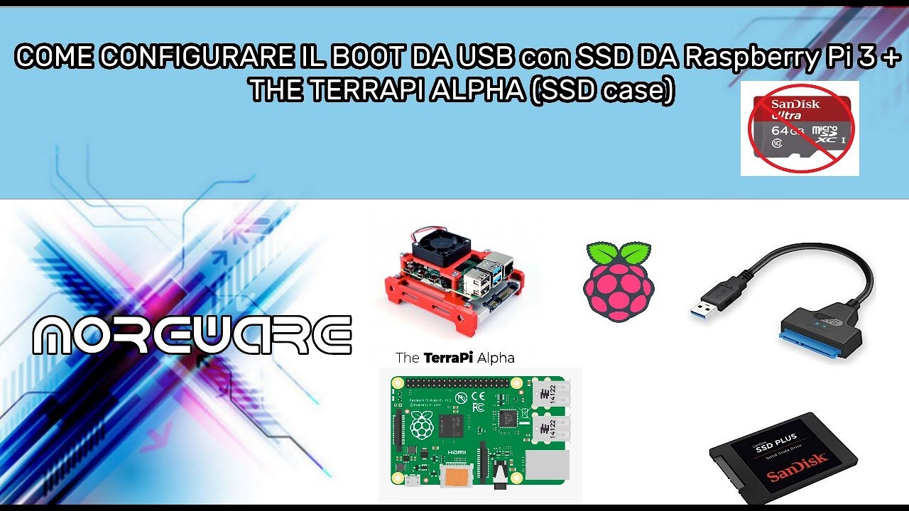Come configurare il boot da USB con SSD da Raspberry Pi 3 + THE TERRAPI ALPHA (SSD case)
