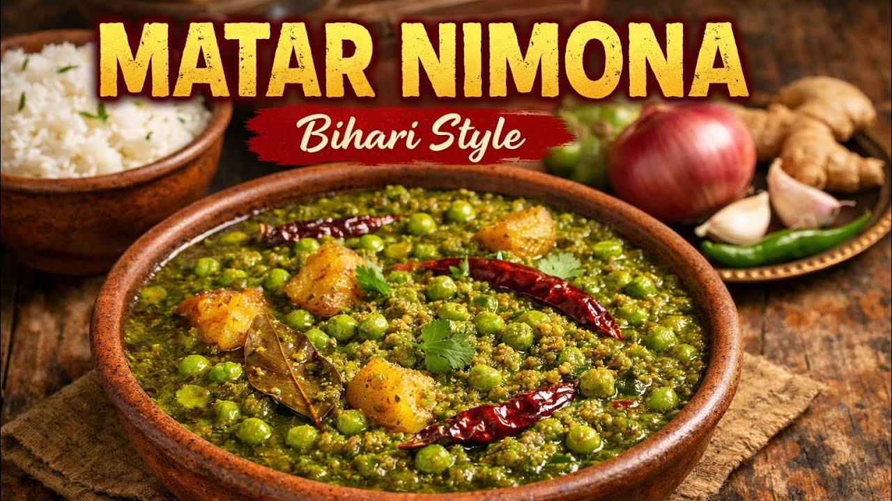 Bihari ke style me ek matar nimona bana kar dekho maja hi aajayega #saran_village001