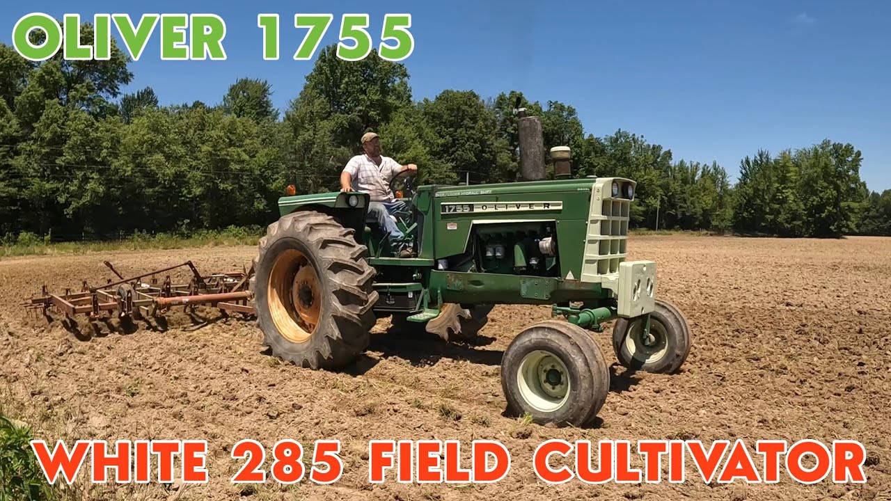 OLIVER 1755 and WHITE 285 Field Cultivator get the job done!