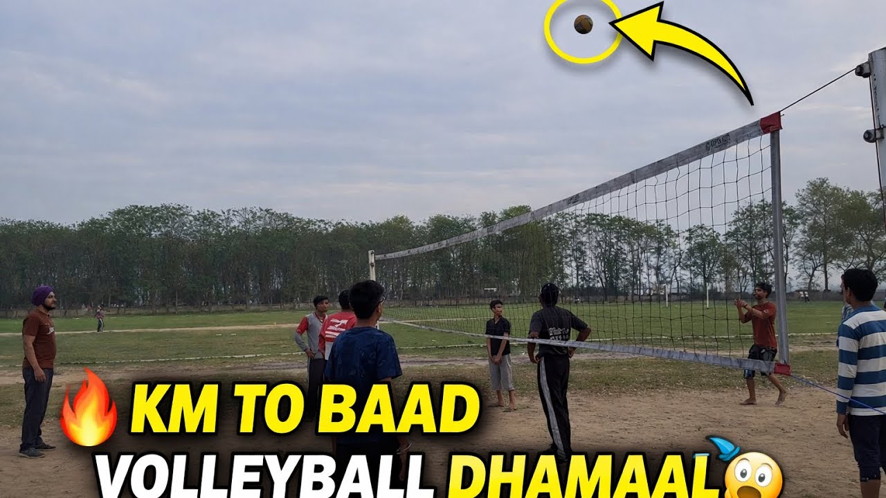 AJJ KM TO BAAD GROUND VICH VOLLEYBALL DA DHAMAAL 😱