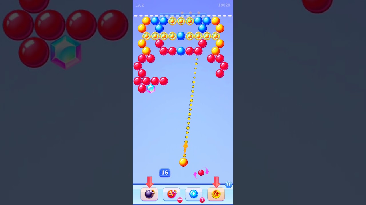 Bubble Shooter l Ball Shooting Game l Sp Level 2 l 🎮🤑🎧 #games #gaming #gameplay