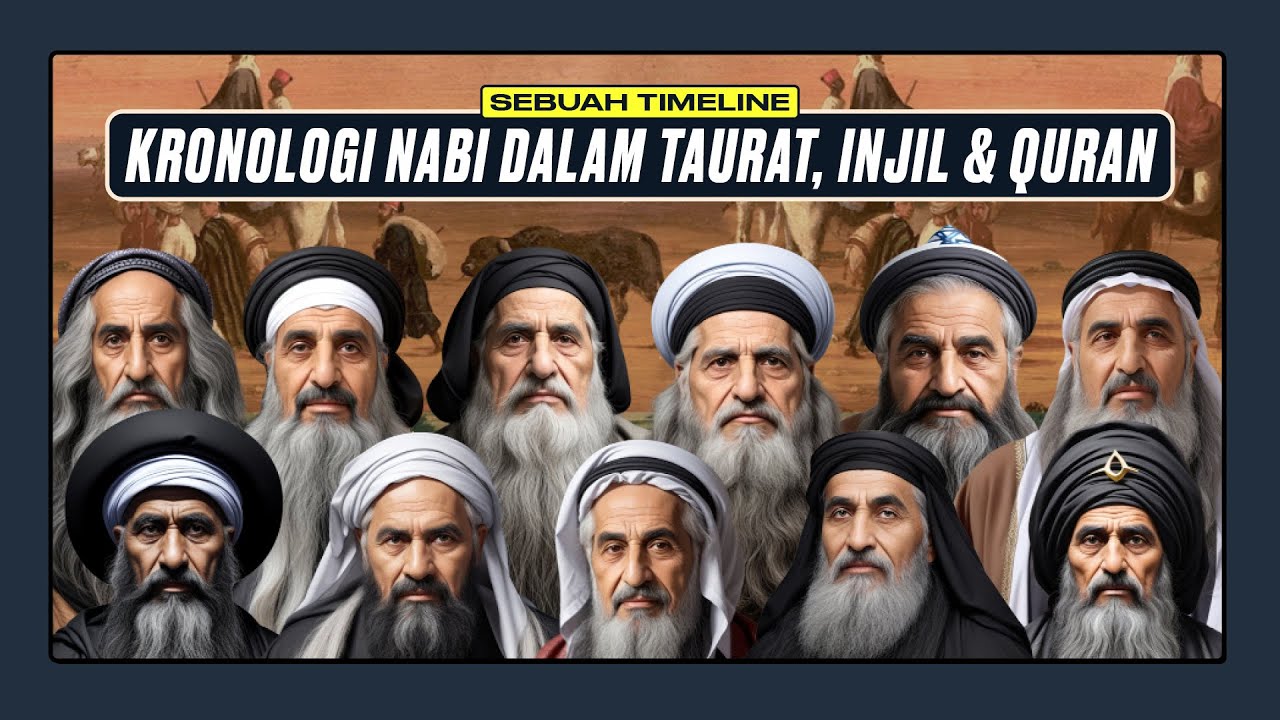 Timeline Silsilah Seluruh Nabi dan Rasul dalam Taurat, Injil dan Quran