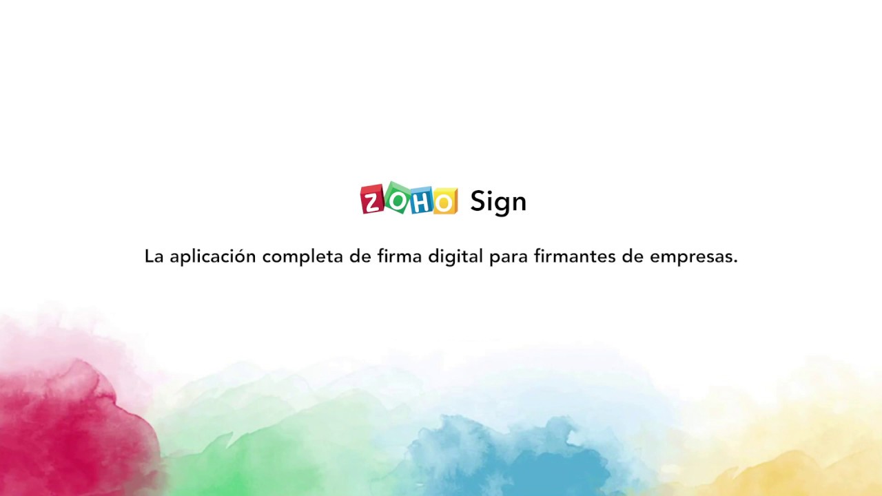 Conozca Zoho Sign - Herramienta para firmas electrónicas - Video demo