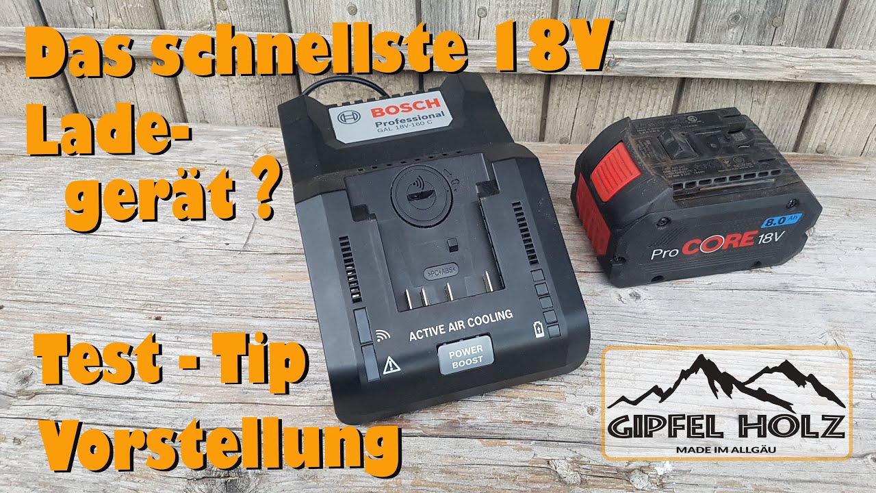 Schnellstes Ladegerät | Bosch GAL 18V 160 C - Bedienung, Vorstellung und Test