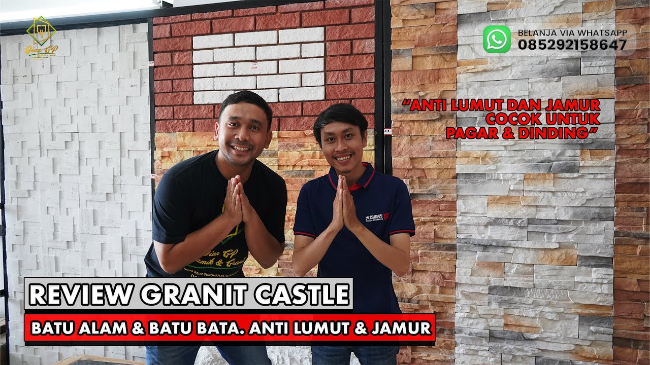 GRANIT CASTLE MOTIF BATU BATA & BATU ALAM, ANTI JAMUR & LUMUT, COCOK UNTUK PAGAR & DINDING, ALAMI!!!