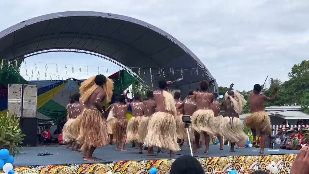 Buala Ward’s men’s Dance Zombie entrance 😂| Isabel Dance, Solomon Islands