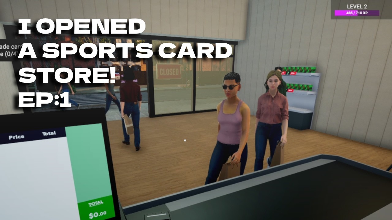 I OPENED A SPORTS CARD STORE! Sports Card Shop Simulator Ep:1