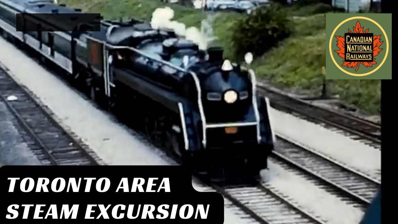 Steam Train in the Toronto Area in 1977 - CN Rail 6060 Excursion