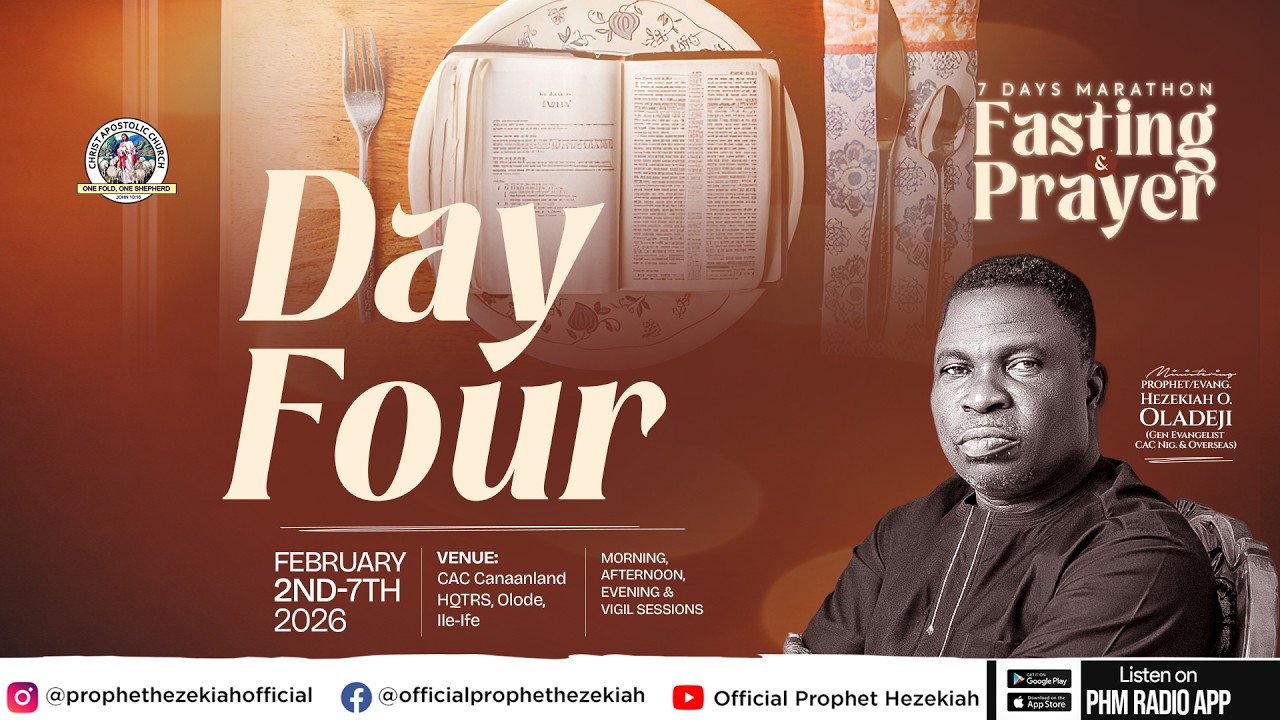 7 DAYS MARATHON FASTING & PRAYER || DAY 4 || VIGIL SESSION || PHMEDIA LIVE BROADCAST