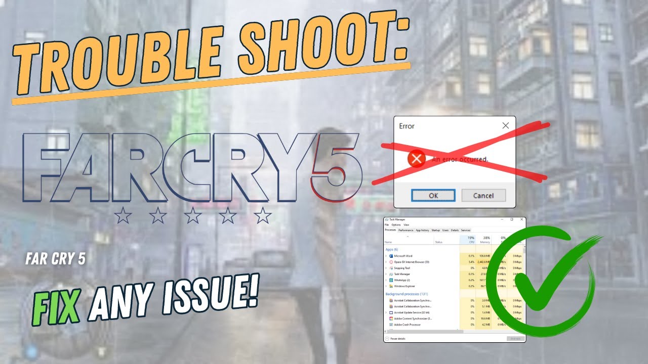 FAR CRY 5 – How to Fix Crashing, Lagging, Freezing, black screen…– Full Tutorial