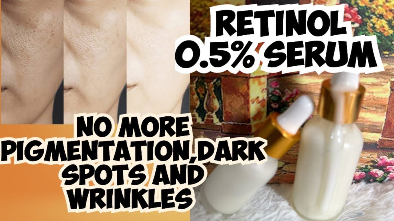 DIY Anti aging Retinol serum For pigmentation /Say Goodbye to Wrinkles / 0.5% Retinol Serum at home