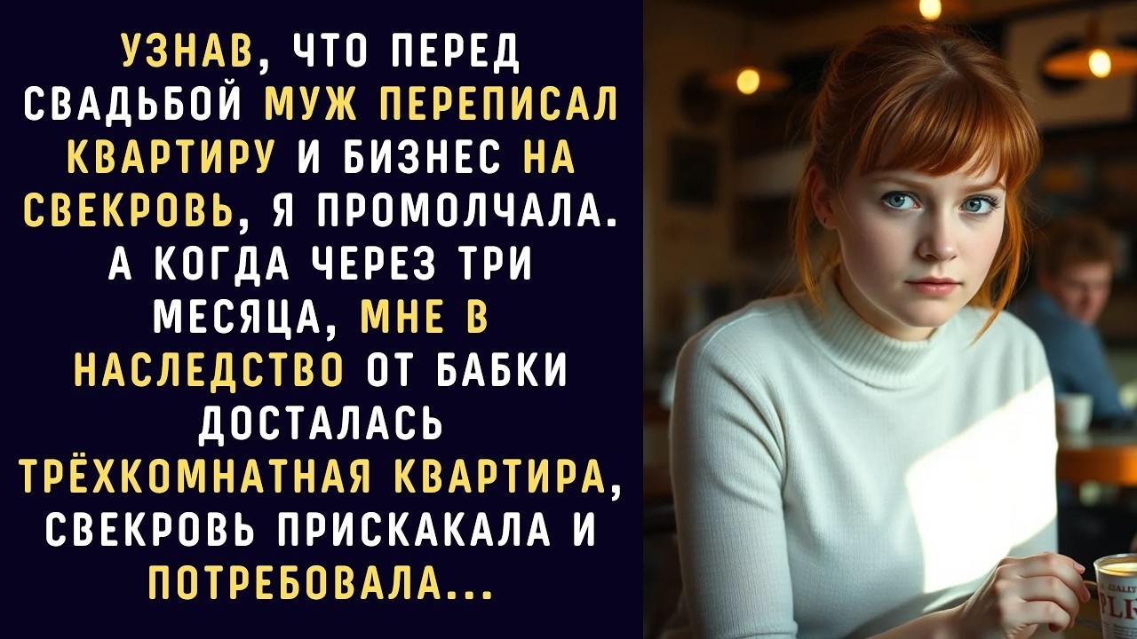 Перед свадьбой муж переписал квартиру и бизнес на мать… но я промолчала