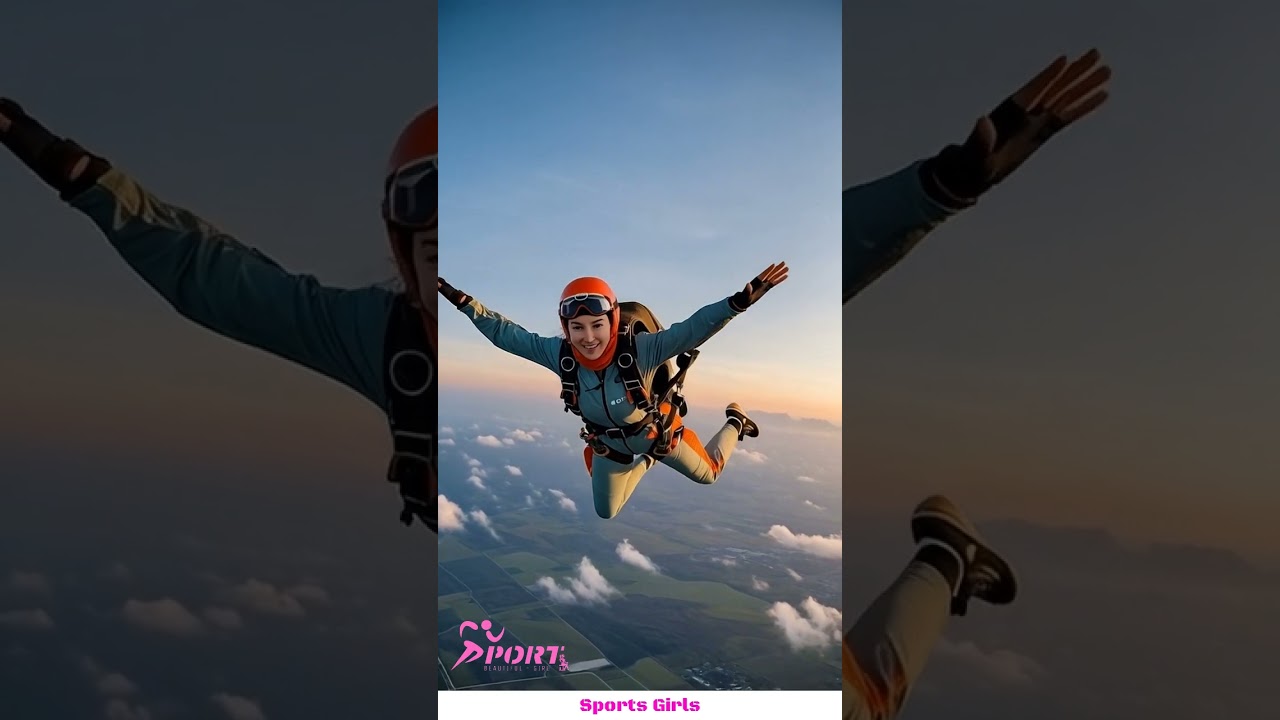 Beautiful girl and #girls #sportsgirls #Skydiver