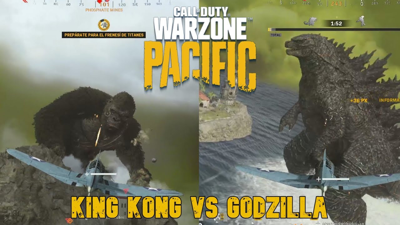 Godzilla vs King Kong  COD Warzone Operacion Monarca (no comentarios)